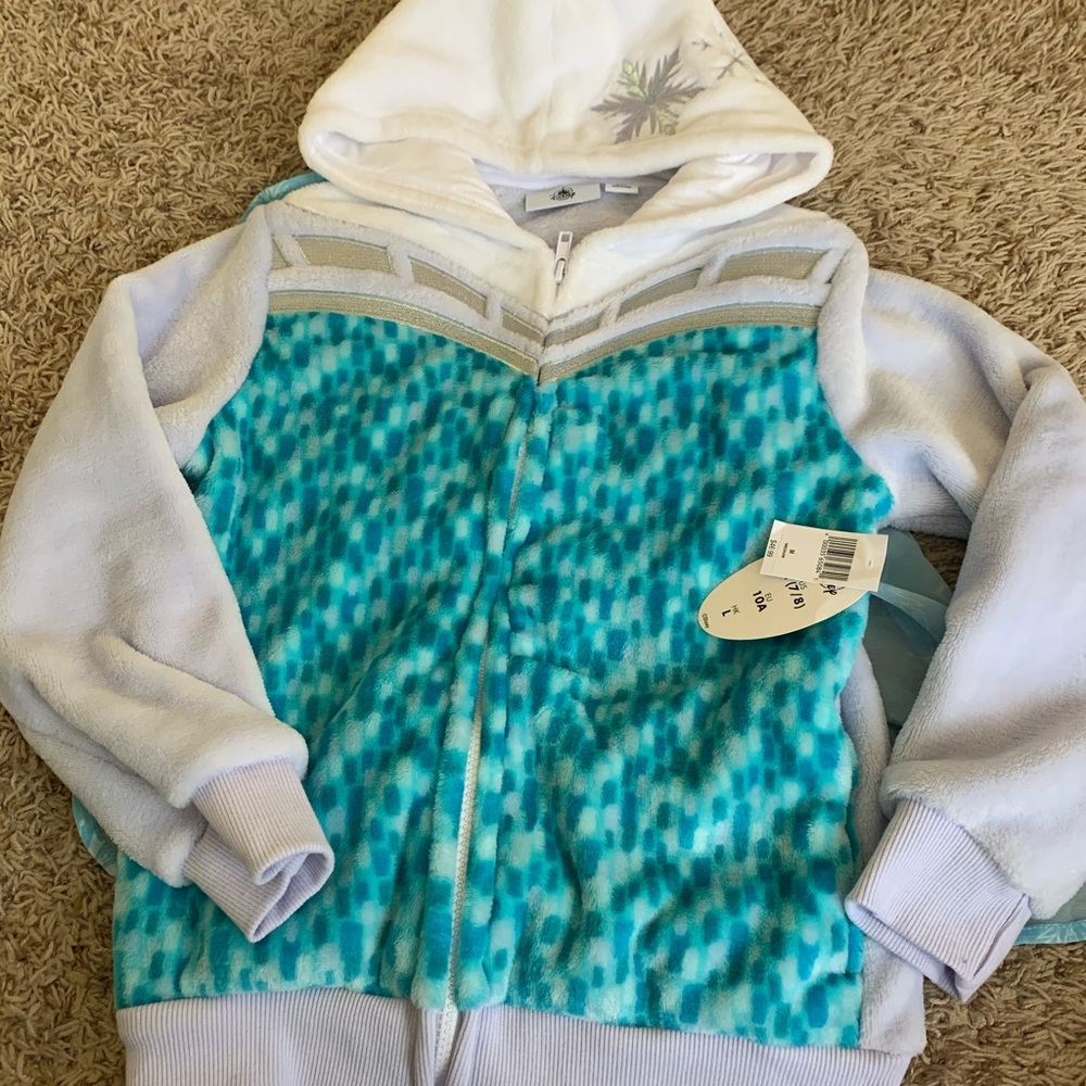 Kids frozen Elsa fleece jacket 7/8